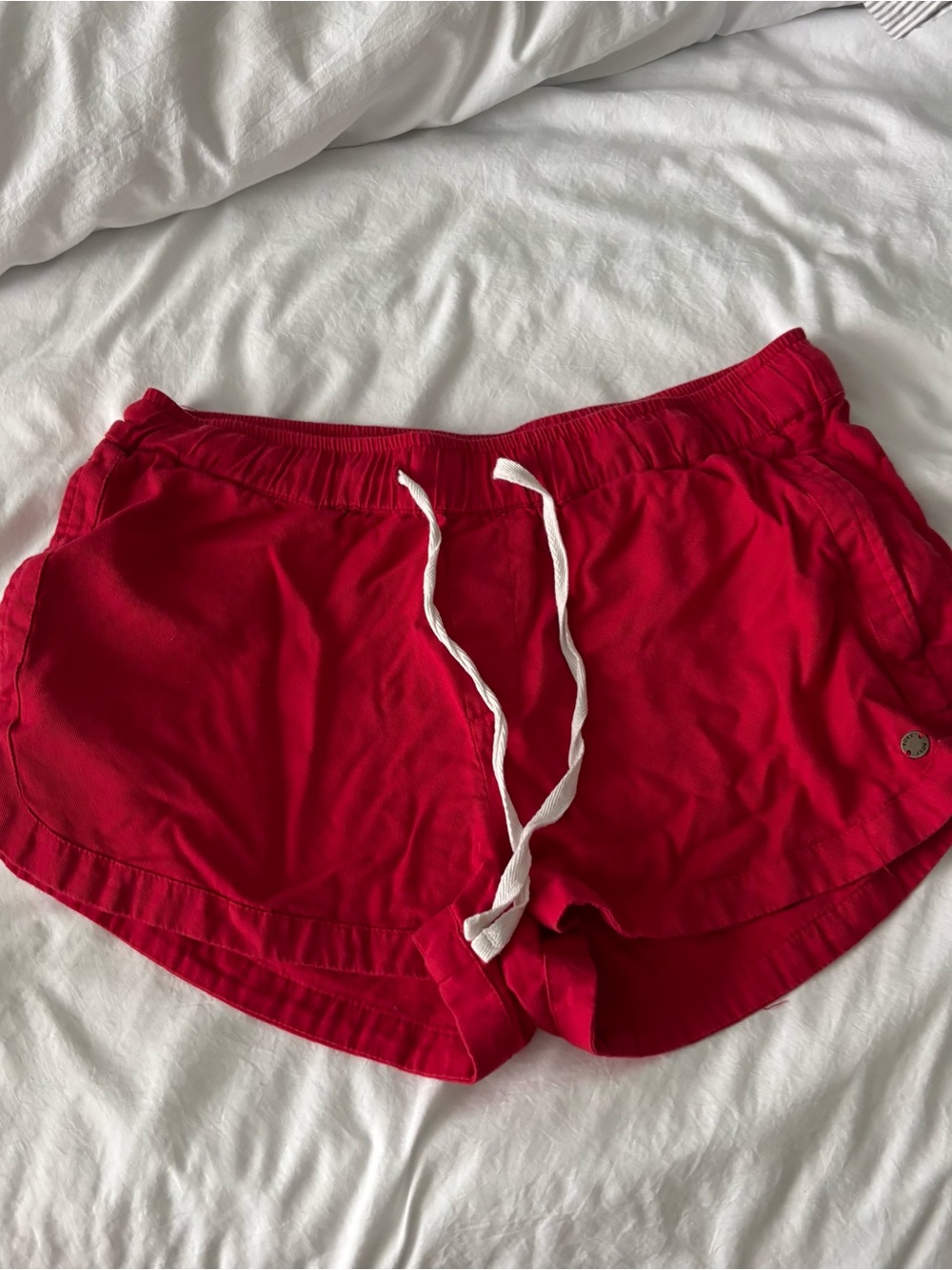 Roxy Bright Red Drawstring Shorts